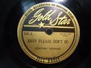 Lightnin' Hopkins Gold Star 646 78 rpm '49 Baby Please Don't Go/Death Bells Rare