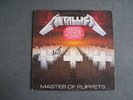 Metallica Master Of Puppets Elektra White Label Promo Gold Stamp Warning Sticker
