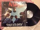 NWA LP STRAIGHT OUTTA COMPTON ORIGINAL RARE USA SILVER RUTHLESS LABEL