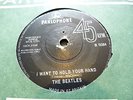 THE BEATLES -I WANT TO HOLD YOUR HAND: PARLOPHONE R 5084:1963:SOLID CENTRE:POOR