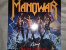 Manowar fighting the world signed LP.