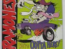 RAMONES - We're Outta Here 2LP 1998 GERMANY ORIG RED & BLUE COLOR VINYL RANCID