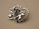 The Dan Reed Network metal Pin badge  rock music band   rare