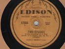 c 78 RPM Moriz Rosenthal Edison 47004 in E- (rare 12