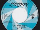 Canada Northern Soul 45 -  RAIN - Out Of My Mind /  You're The One