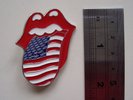 Vintage ROLLING STONES - 1994 USA Tour Pin Badge - Rare