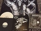 Chris Moyen Art Book with ARCHGOAT / INCANTATION SPLIT LP w/ Blasphemy FLAG