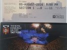 2 Edinburgh Military Tatoo Tickets