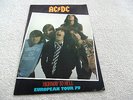AC/DC ORIGINAL 1979 EUROPEAN TOUR PROGRAMME HIGHWAY TO HELL LP BON SCOTT