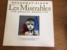 LES MISERABLES ALAIN BOUBLIL/ SCHONBERG Broadway Album 2xLP GEFFEN w/ LYRIC IN