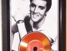 ELVIS PRESLEY 'SUSPICIOUS MINDS' SIGNED GOLD PRESENTATION PHOTO/DISC