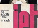 PAUL MCCARTNEY WINGS (BEATLES) JET / LET ME ROLL IT 1973 RECORD YUGOSLAVIA 7