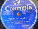 MAITRE FRANCIS PLANTE / CHOPIN etudes nos 13 & 5 / COLUMBIA D 15090