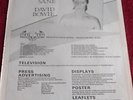 David Bowie Aladdin Sane Music Trade Press Promo Poster size Advert 1973