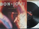 RARE  BON JOVI 7800 Fahrenheit LP SIGNED BY JON BON JOVI, RICHIE SAMBORA +2