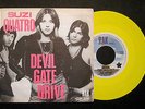 Suzi Quatro Devil Gate Drive Rare Yellow Vinyl Belgium Only PS Picture Sleeve 7