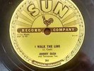 78rpm ROCK / SUN 241 / JOHNNY CASH / I WALK THE LINE / GET RHYTHM