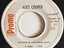 ALICE COOPER - Loves a loaded gun / RARE COSTA RICA RADIO PROMO 45 EX++