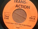 FAX - I Can Only Give You Everything / Her Love - Trans Action Rare Garage NM