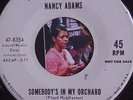 POPCORN SOUL JAZZ MOD R&B -NANCY ADAMS-SOMEBODY'S IN MY ORCHARD 45