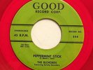 ELCHORDS 45 Peppermint stick / Gee, i'm in love GOOD (RED WAX) M- Doowop e8645