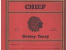DEWEY TERRY Chief LP 9 Track Notebook Style Booklet Sleeve Is Split Along One Ed