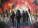 SLAYER -  AT DAWN THEY DIE + INSERT   2 LP CLEAR-VINYL  DYNAMO 1985