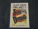 FATS DOMINO SIGNED POSTER