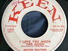 MILTON GRAYSON I Love You Much Too Much KEEN Northern Soul LISTEN