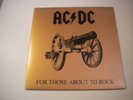 LP AC/DC FOR THOSE ABOUT TO ROCK GATEFOLD 1981 NM EMBOSSED  EDP in DEADWAX USA