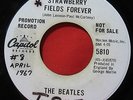 45 Single Promo Mono White Beatles Strawberry Fields Forever Penny Lane Capitol