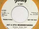 CONTOURS Just a Little Misunderstanding GORDY demo 45 northern soul NM 7”
