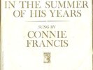 CONNIE FRANCIS--PICTURE/TITLE SLEEVE + 45--(IN THE SUMMER OF HIS YEARS)--PS--PIC