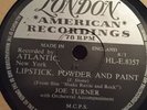 JOE TURNER- LIPSTICK, POWDER AND PAINT- Original UK 78 LONDON HLE 8357