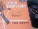 Eddie Cochran c'mon everybody. 7 inch vinyl record London pic cover