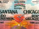 Santana Thin Lizzy Rory Gallagher  Karlsruhe Rock Festival 1977 Original Poster