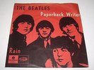 BEATLES - PAPERBACK WRITER - DANISH 45 FREAKBEAT RARE PS VG++ LISTEN