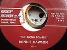 RONNIE DAWSON   ROCKIN REPRO LABEL   45 ROCKIN BONES       HARD TO FIND