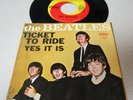 The Beatles-Ticket To Ride/Yes It Is-Vinyl 45 with Near Mint Picture Sleeve