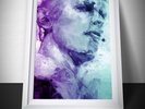 David Bowie Painting Print. Multiple Sizes. Thin White Duke Painting. Neon Shade