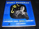 BENNY GOODMAN Famous 1938 Carnegie Hall JAZZ CONCERT Columbia  2 LP Green Label