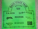 Back-Stage Pass Sup LP. 2001 LP VINYL UK SUBS EXPLOITED SLF ANTI PASTI Nr Mint