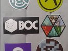 Warp Aphex Twin Boards of Canada Autechre Plaid promo Stickers