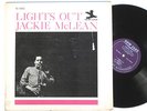 JACKIE McLEAN: LIGHTS OUT new jazz LP / DONALD BYRD prestige MONO VAN GELDER EX