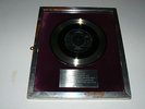 RONNIE WOOD PLATINUM DISC PHONOGRAM UK ROD STEWART 'ANGEL' 1972 GENUINE DISC
