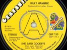 NORTHERN SOUL - BILLY HAMBRIC - SHE SAID GOODBYE - UK GRAPEVINE LABEL DEMO