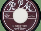 ROSCOE GORDON No More Doggin' / Maria 45rpm RPM 1952 red script logo