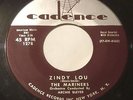 MARINERS Zindy Lou/Everybody's Doin It Now 45 Cadence doo wop tittyshaker hear
