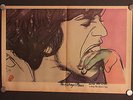 ORIGINAL ANDY WARHOL ART POSTER 1977 ROLLING STONES LOVE YOU LIVE
