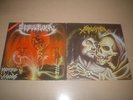 SEPULTURA Morbid visions/Bestial Devastation 1991 LP + SARCOFAGO Rotting 1989 LP